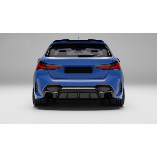 F40 1 serisi için  1.35 görünüm difüzör (parlak siyah)