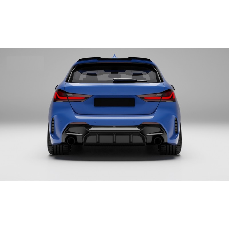 F40 1 serisi için  1.35 görünüm difüzör (parlak siyah)