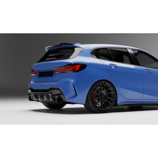 F40 1 serisi için  1.35 görünüm difüzör (parlak siyah)