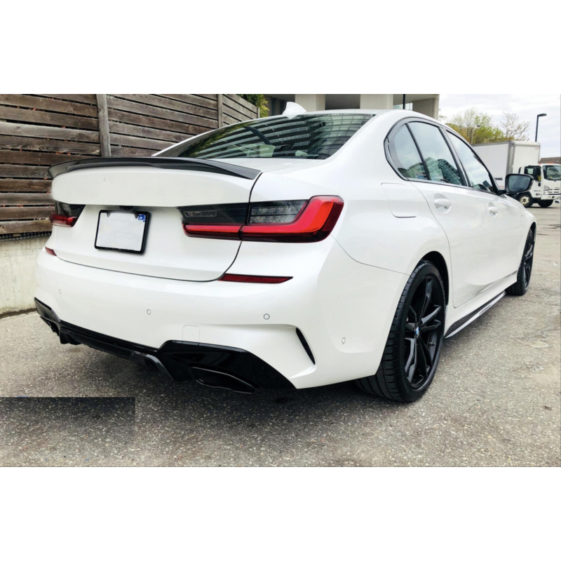 3 serısı g20 2019+ ıçın uyumlu   dıfüzör 3.40i pıano black ( m-sport)