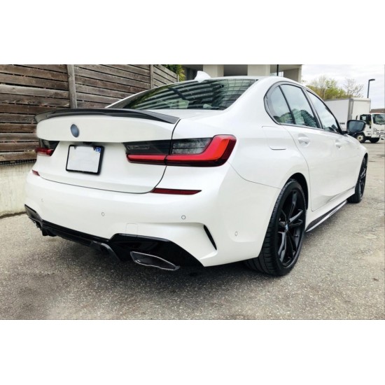 3 serısı g20 2019+ ıçın uyumlu    dıfüzör 3.40i ve krom egzoz setı  ( m-sport)