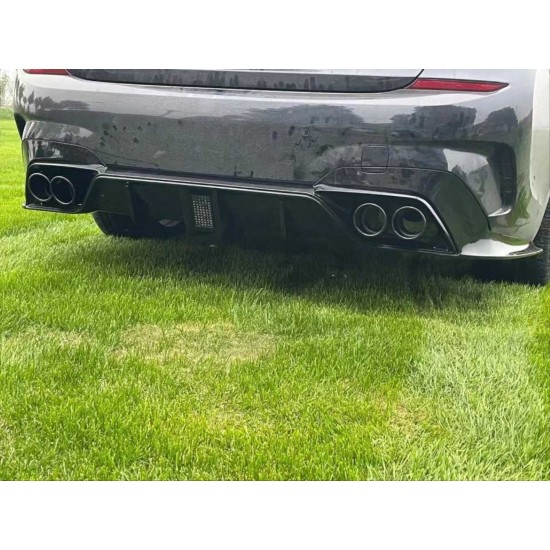 3 serısı 2019+ g20 ıçın uyumlu  m3 görünüm gts dıfüzör setı (çakarlı amp; egzozlu)