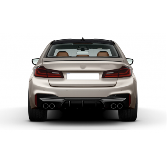 5 serısı g30 17-23 için uyumlu   m5 görünüm difüzör ve m5 görünüm egzoz seti  (parlak siyah difüzör)