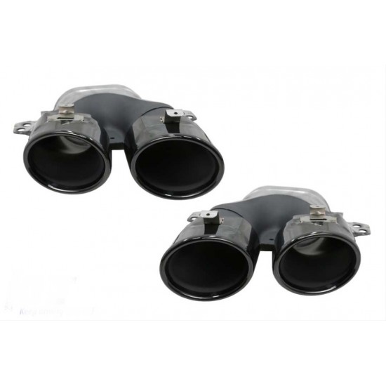 W205 coupe ıçın c43 dıfuzor amp; egzoz setı  (sıyah egzoz ıle)