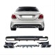 W205 c serısı ıçın sılver dıfüzör amp; egzoz setı (amg sedan) (krom trim)