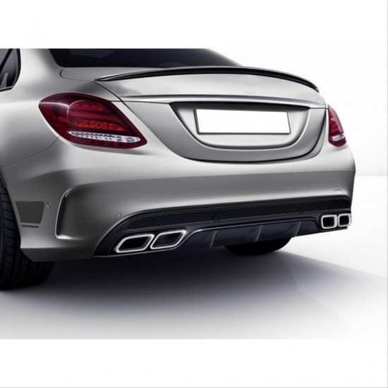 W205 c serısı ıçın sılver dıfüzör amp; egzoz setı (amg sedan) (krom trim)