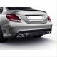 W205 c serısı ıçın sılver dıfüzör amp; egzoz setı (amg sedan) (krom trim)