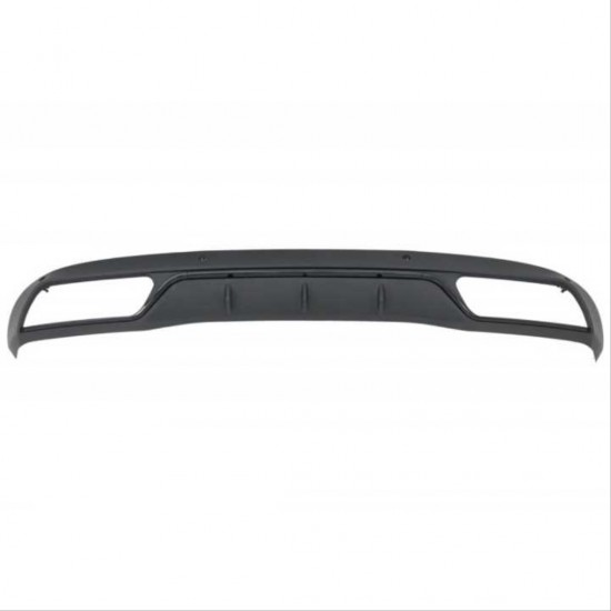 W205 c serısı ıçın sıyah dıfuzor amp; egzoz setı (normal sedan) - sıyah egzoz ıle