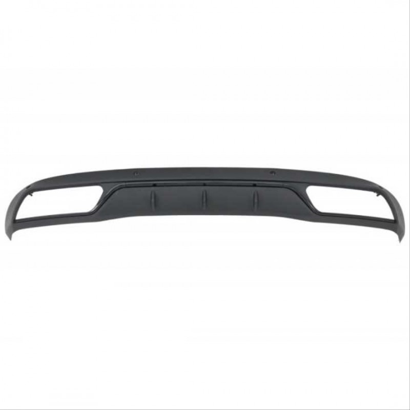 W205 c serısı ıçın sıyah dıfuzor amp; egzoz setı (normal sedan) - sıyah egzoz ıle