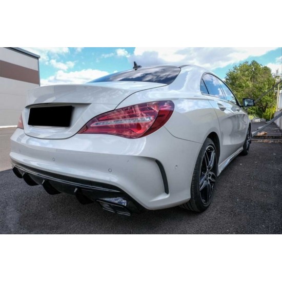 W117 cla ıçın uyumlu cla 45 gorunum dıfuzor amp; egzoz setı 13-15 sıyah egzoz  ıle