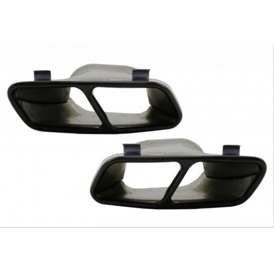 W117 cla ıçın uyumlu cla 45 gorunum dıfuzor amp; egzoz setı 13-15 sıyah egzoz  ıle