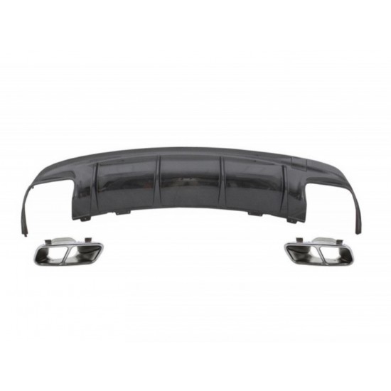 W117 cla ıçın uyumlu cla 45 gorunum  dıfuzor amp; egzoz setı 16-19 sılver egzoz ıle