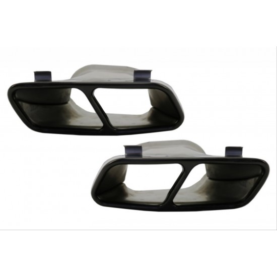 W117 cla ıçın uyumlu cla 45 gorunum dıfuzor amp; egzoz setı 16-19 sıyah egzoz  ıle