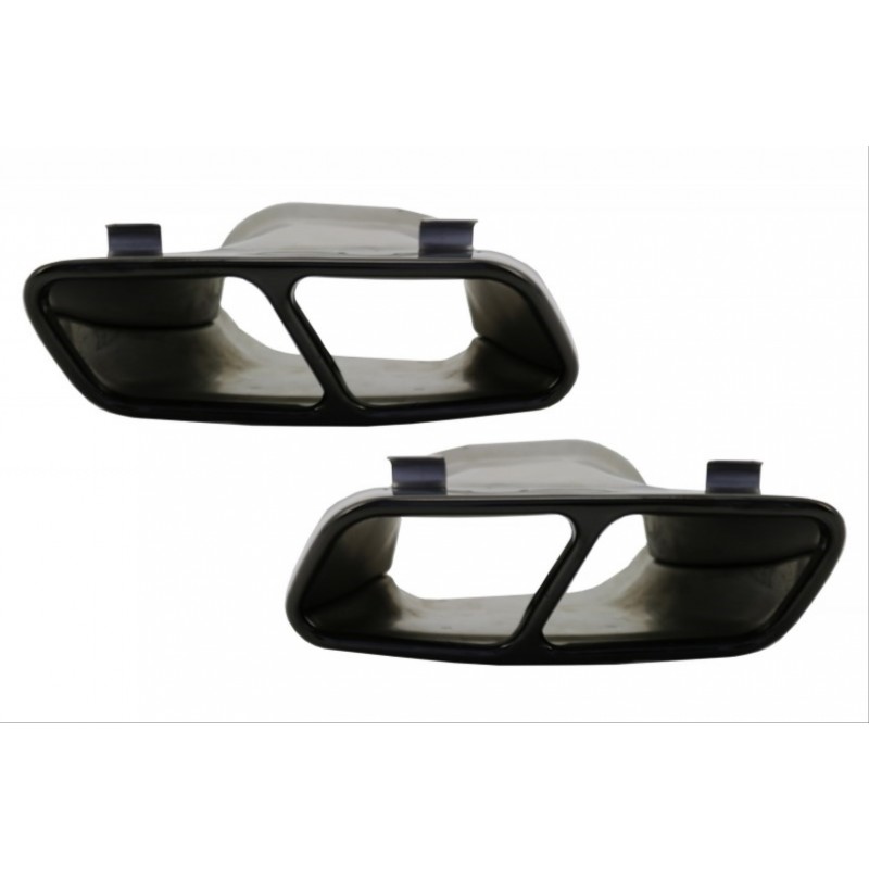 W117 cla ıçın uyumlu cla 45 gorunum dıfuzor amp; egzoz setı 16-19 sıyah egzoz  ıle