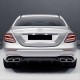 W213 e serısı ıçın  e63 sıyah dıfuzor amp; egzoz setı (normal sedan) 2017+ amp; sıyah  egzoz ıle