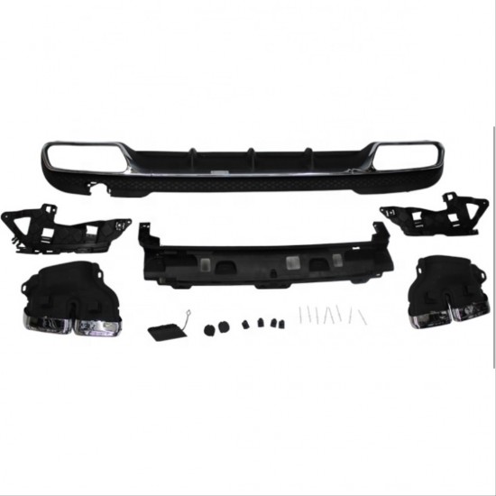 W212 e serısı ıçın 63 dıfuzor amp; egzoz setı (sılver egzoz ıle ) (amg makyajlı kasa 2013-2016)