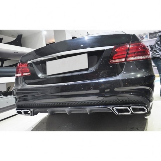 W212 e serısı ıçın 63 dıfuzor amp; egzoz setı (sılver egzoz ıle ) (amg makyajlı kasa 2013-2016)