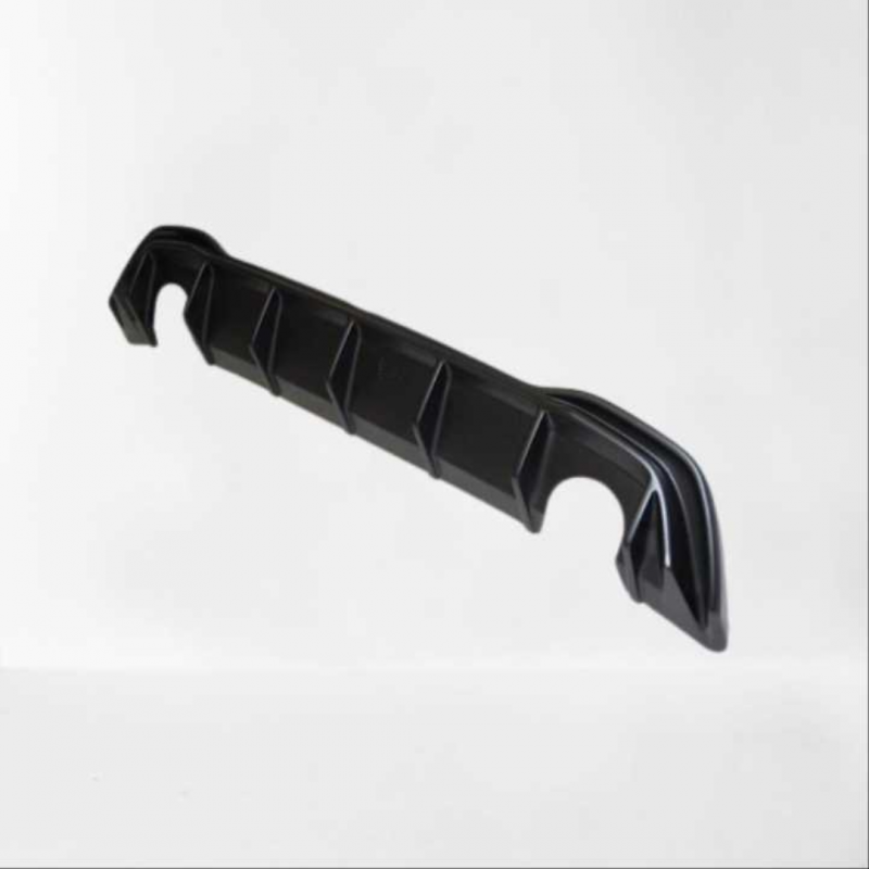 Golf 8 ıçın uyumlu  gtı dıfuzor (pıano black) - çıft egzoz (life,style,ımpression paket için)