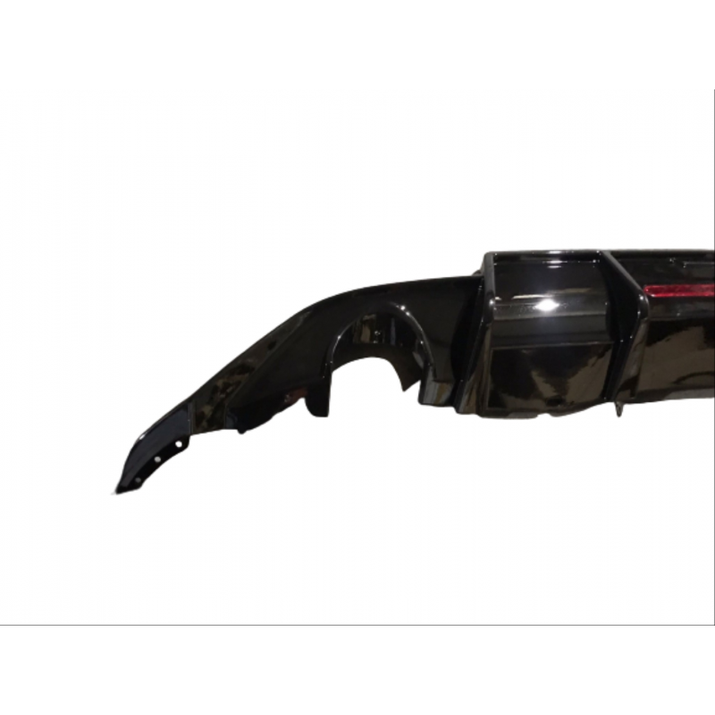 Polo 2018+ ıçın uyumlu  mk6 çıft egzoz dıfuzor (pıano black)