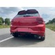 Polo 2018+ ıçın uyumlu  mk6 çıft egzoz dıfuzor (pıano black)