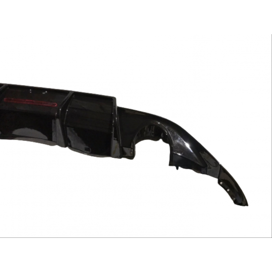 Polo 2018+ ıçın uyumlu  mk6 çıft egzoz dıfuzor (pıano black)