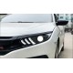 Cıvıc fc5 2016-2021 ıçın uyumlu  anımasyonlu mustang dızayn led far  takımı (tunıng)