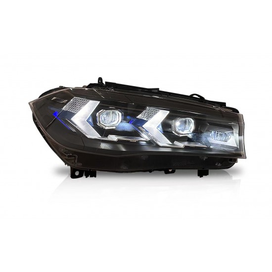X5 f15 için 2023+ görünüm led far (xenon amp; led farlı modeller için)