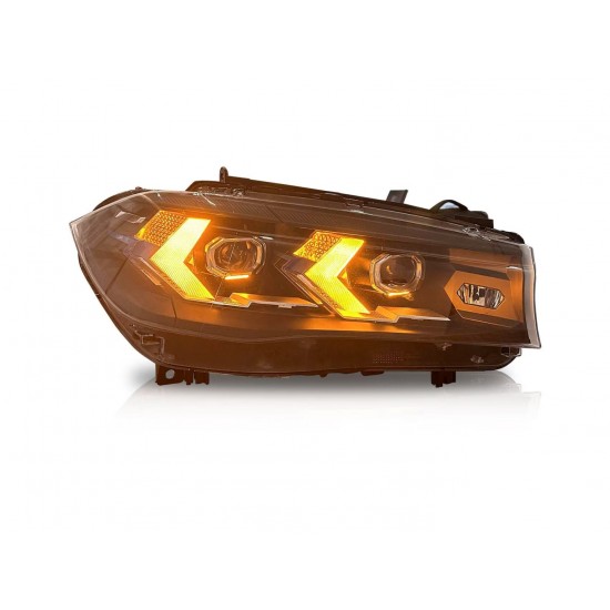 X5 f15 için 2023+ görünüm led far (xenon amp; led farlı modeller için)