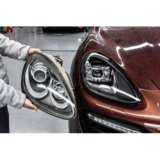 Cayenne 2011-2014 ıçın uyumlu facelıft led far (2018+ görünüm)