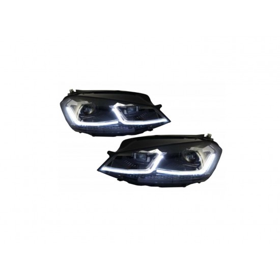 Golf 7.5 ıçın uyumlu j far sılver full led