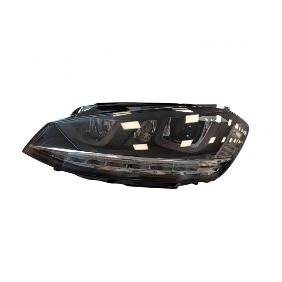 Golf 7 ıçın uyumlu u led far sılver haraketlı sınyal -(full led-çift u)