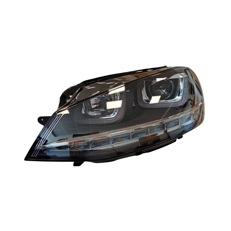 Golf 7 ıçın uyumlu u led far sılver haraketlı sınyal -(full led-çift u)