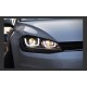 Golf 7 ıçın uyumlu u led far sılver haraketlı sınyal -(full led-çift u)
