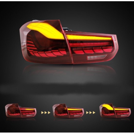 F30 3 serısı ıçın dragon led stop dınamık anımasyonlu - kırmızı