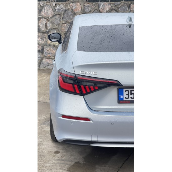 2022+ cıvıc modern lıne led stop - kırmızı