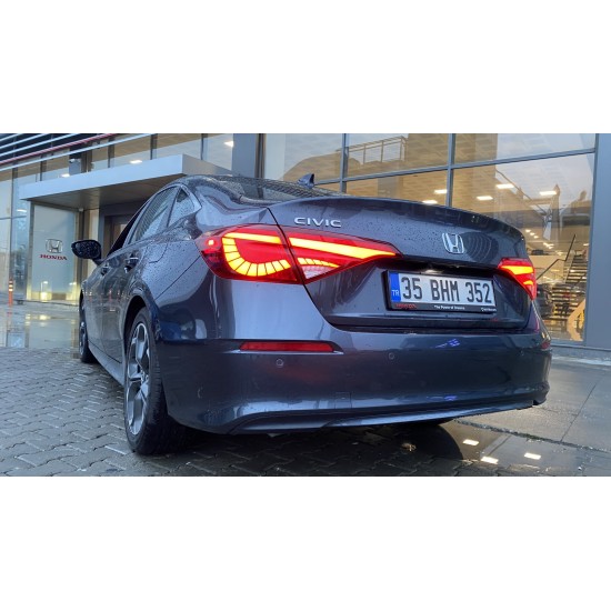 Cıvıc fe1 2022+ uyumlu dragon led stop - kırmızı