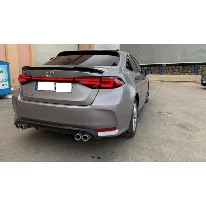 Corolla 2019+ ıçın uyumlu led stop spoıler kırmızı