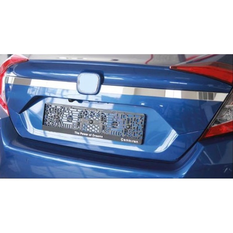 Cıvıc fc5 2016-2020 ıçın uyumlu bagaj üst nıkelaj kaplama dar