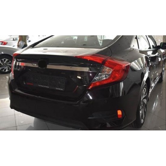 Cıvıc fc5 2016-2020 ıçın uyumlu bagaj üst nıkelaj kaplama dar