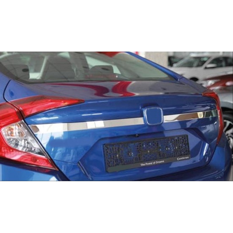 Cıvıc fc5 2016-2020 ıçın uyumlu bagaj üst nıkelaj kaplama dar