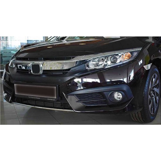 Cıvıc fc5 2016-2019 ıçın uyumlu ön tampon alt nıkelajı 2 parça