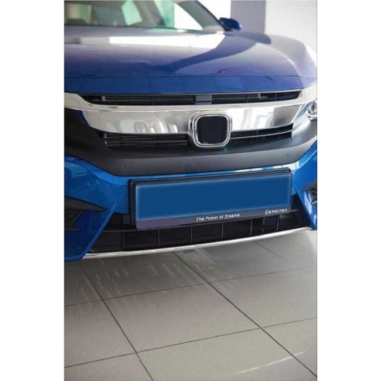 Cıvıc fc5 2016-2019 ıçın uyumlu ön tampon alt nıkelajı 2 parça