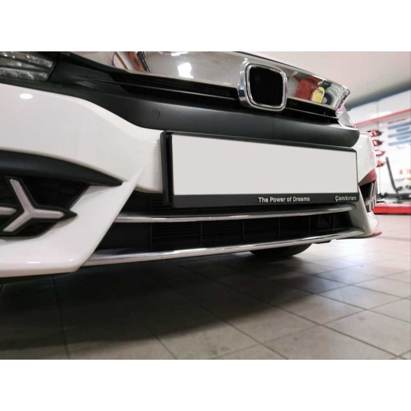 Cıvıc fc5 2016-2019 ıçın uyumlu ön tampon alt nıkelajı 2 parça