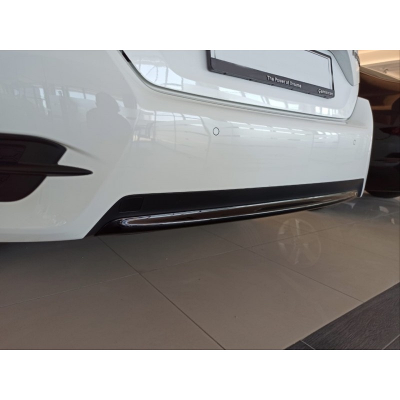 Cıvıc fc5 2016-2020 ıçın uyumlu arka tampon alt cıta pıano black