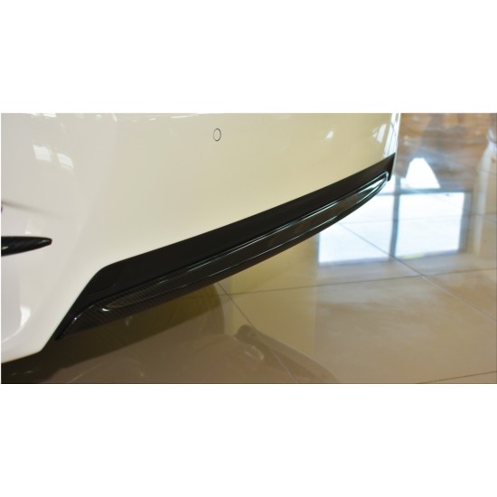 Cıvıc fc5 2016-2020 ıçın uyumlu arka tampon alt çıta karbon