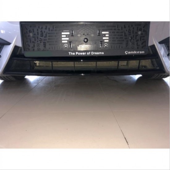 Cıvıc fc5 2016-2020 ıçın uyumlu ön tampon alt çıta black 2 parça