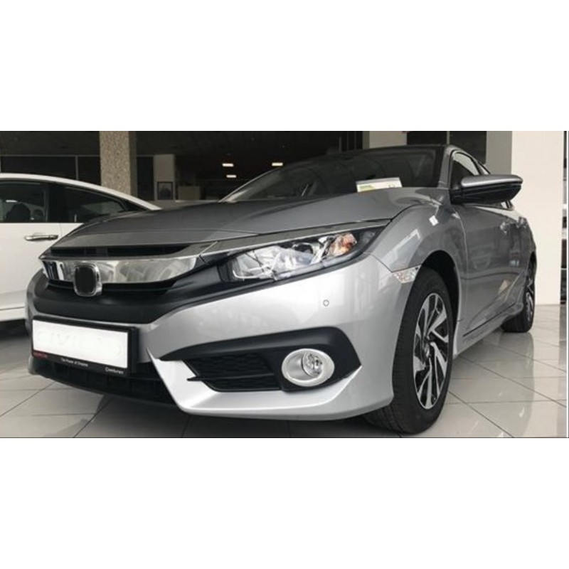 Cıvıc fc5 2016-2020 ıçın uyumlu oval sıs kaplaması sılver