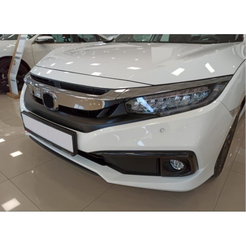 Cıvıc fc5 2019-2021 ıçın uyumlu  ön sıs kası kaplaması karbon (makyajlı kasa)