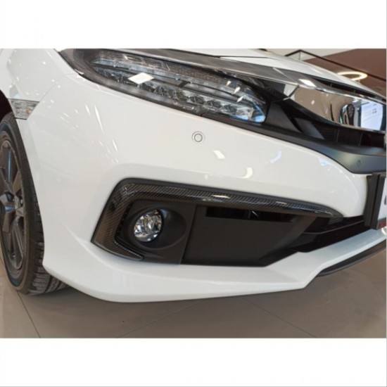 Cıvıc fc5 2019-2021 ıçın uyumlu  ön sıs kası kaplaması karbon (makyajlı kasa)