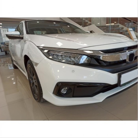 Cıvıc fc5 2019-2021 ıçın uyumlu  ön sıs kası kaplaması pıano (makyajlı kasa)